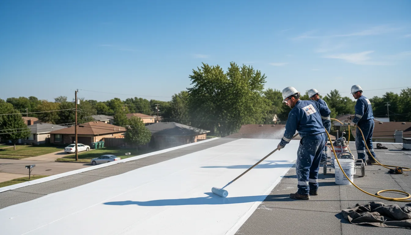 Commercial roof coating in La Cygne, KS near me